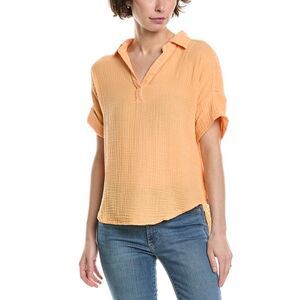 Michael Stars Apricot Textured Blouse